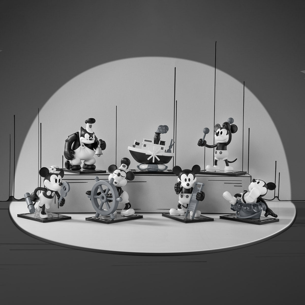 Disney "Steamboat Willie" Figures
