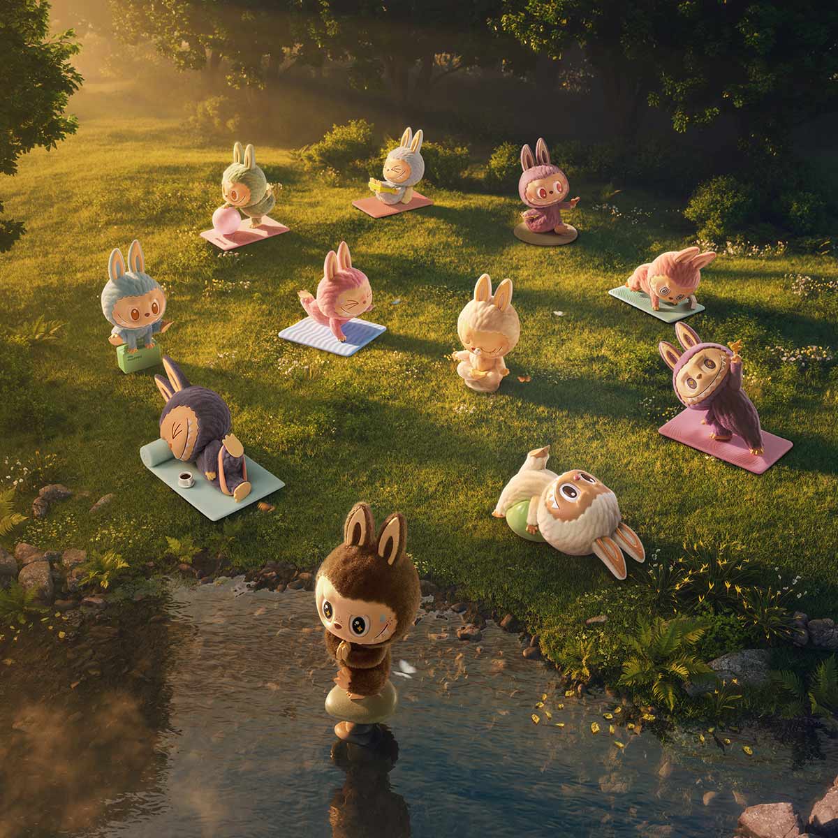 Labubu "Lazy Yoga" Figure