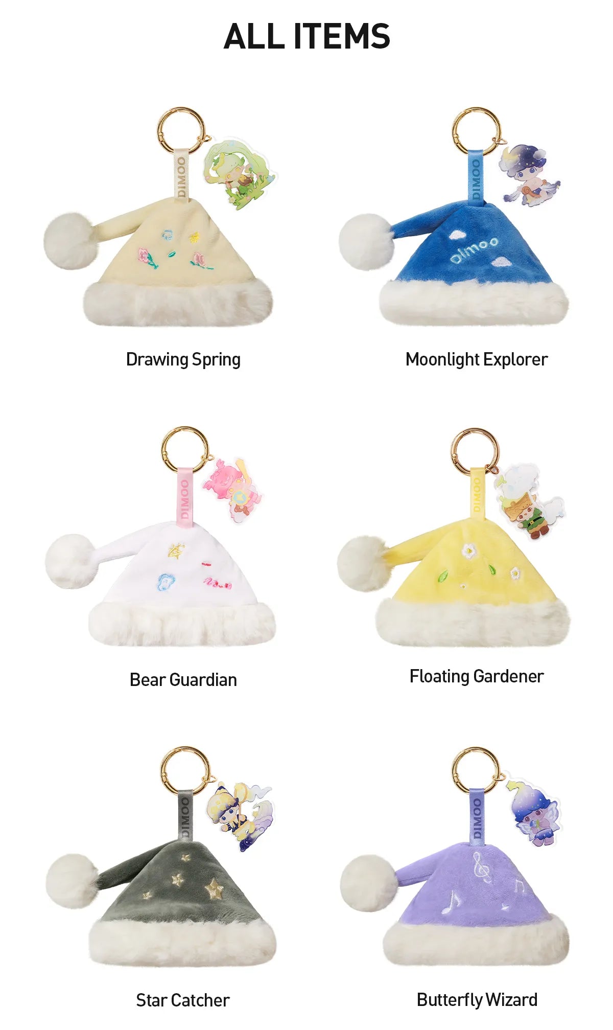 Dimoo Keychain "Weaving Wonders"