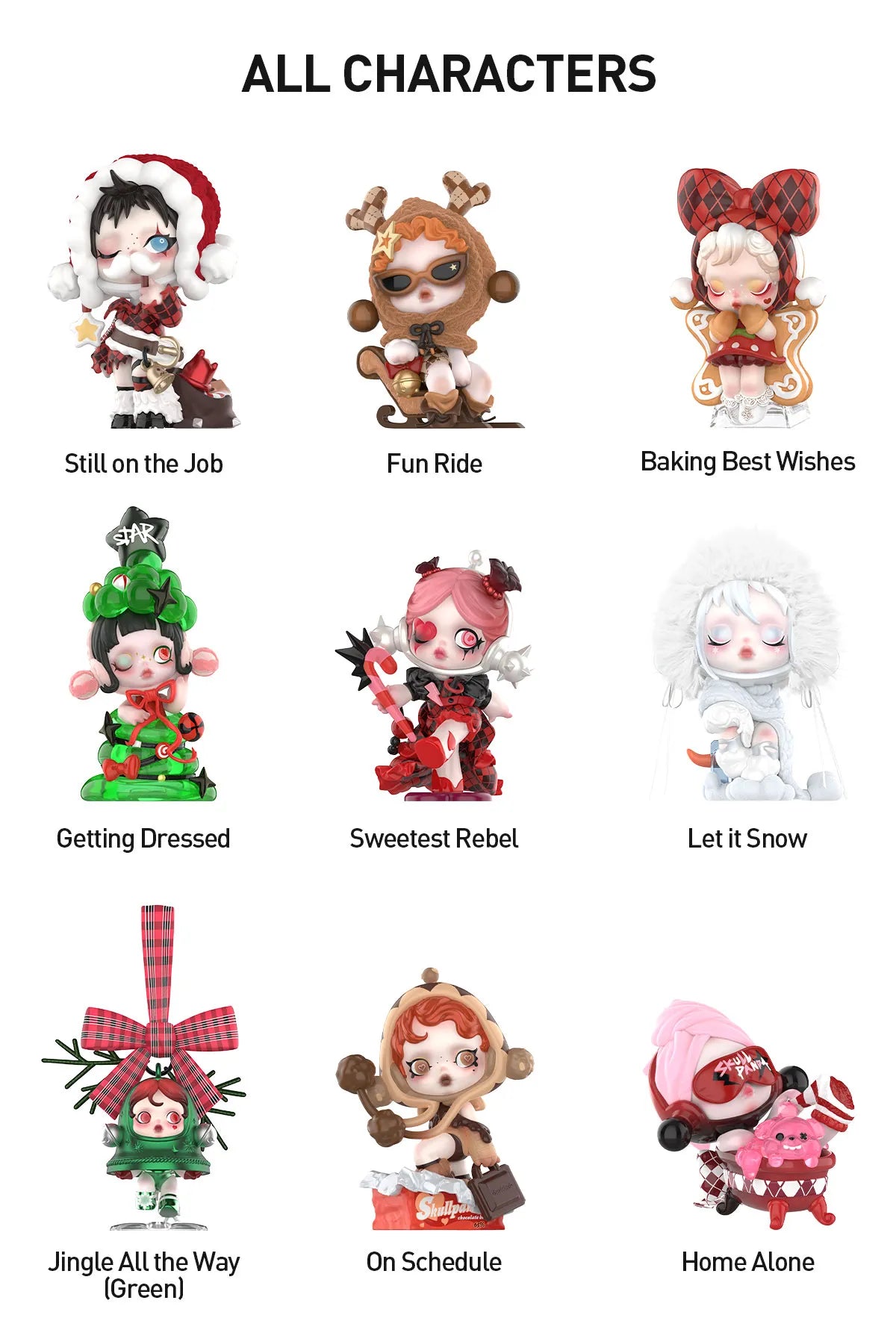 SKULLPANDA "Tell Me What You Want" Figures