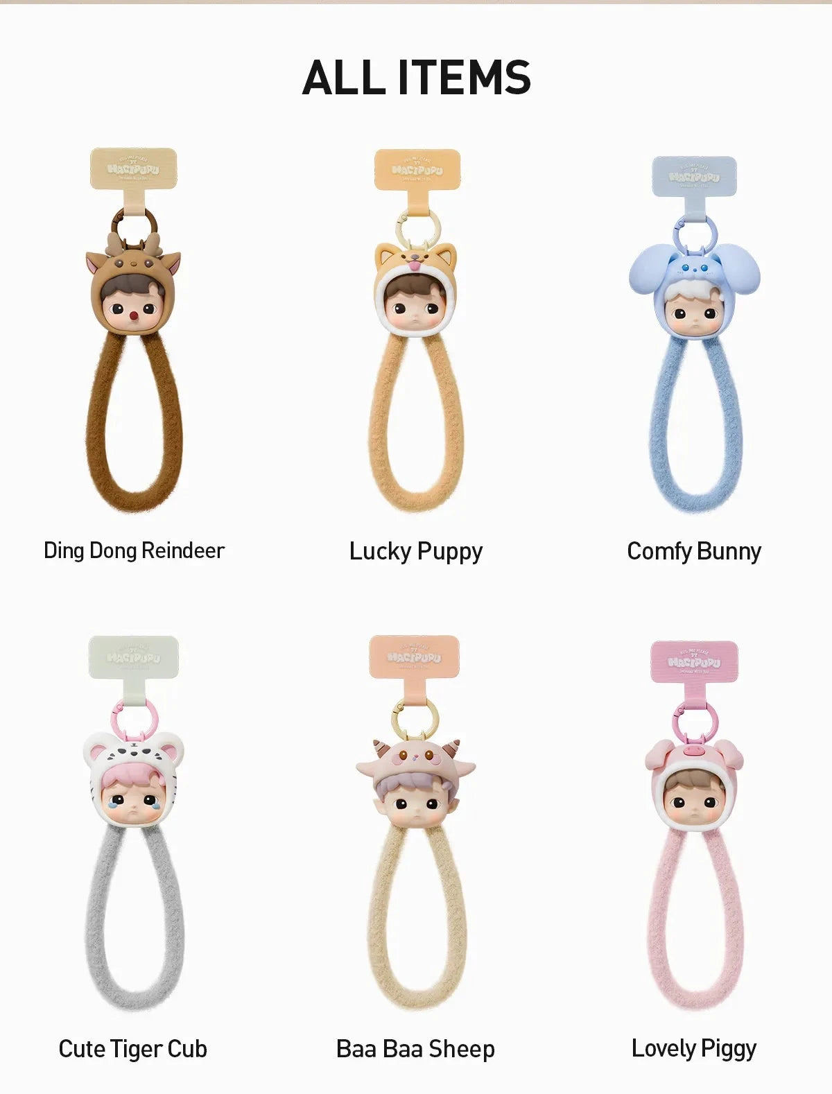 Hacipupu Phone Lanyard "Snuggle With You" Series