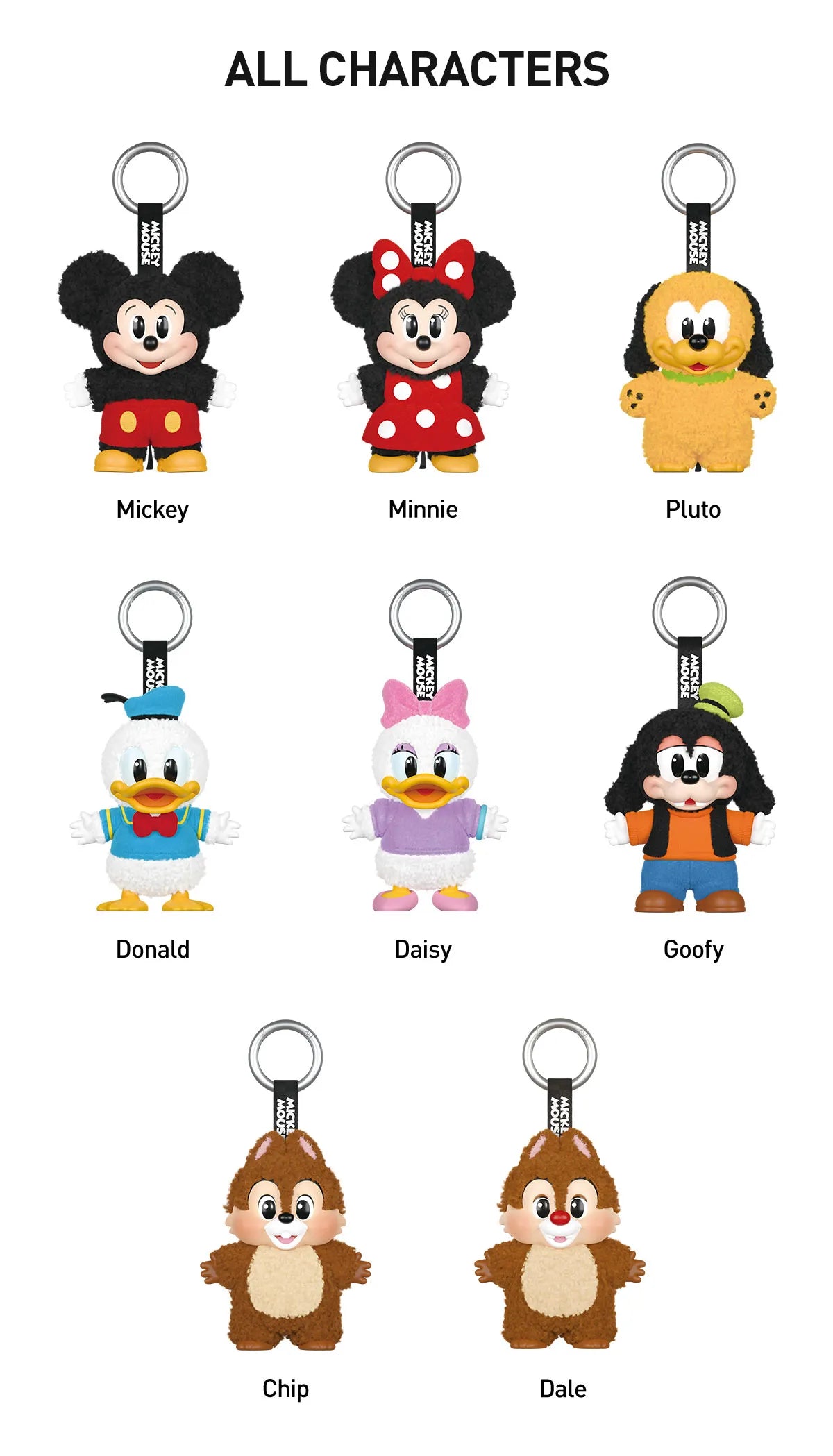 Mickey Family Keychain "Cute Together"