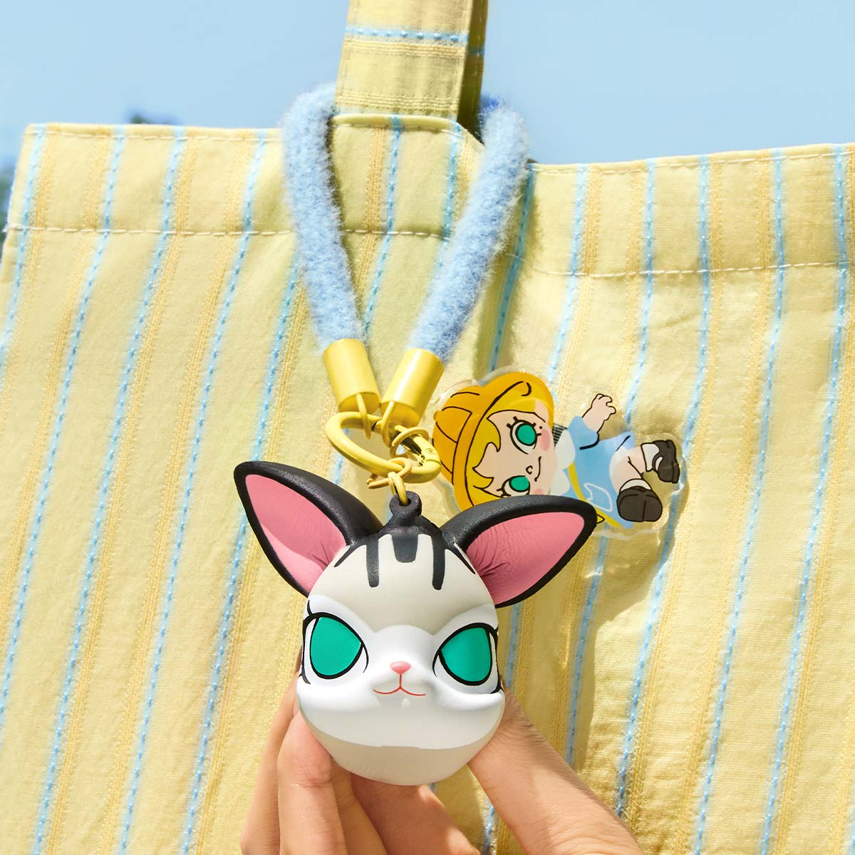"Baby Molly & Baby Tabby" Keychain
