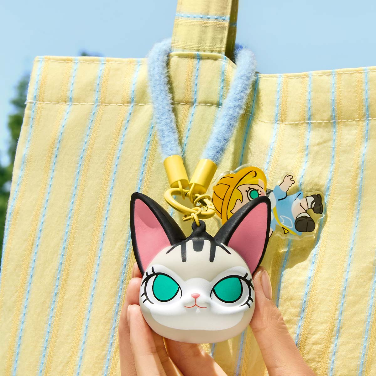 "Baby Molly & Baby Tabby" Keychain