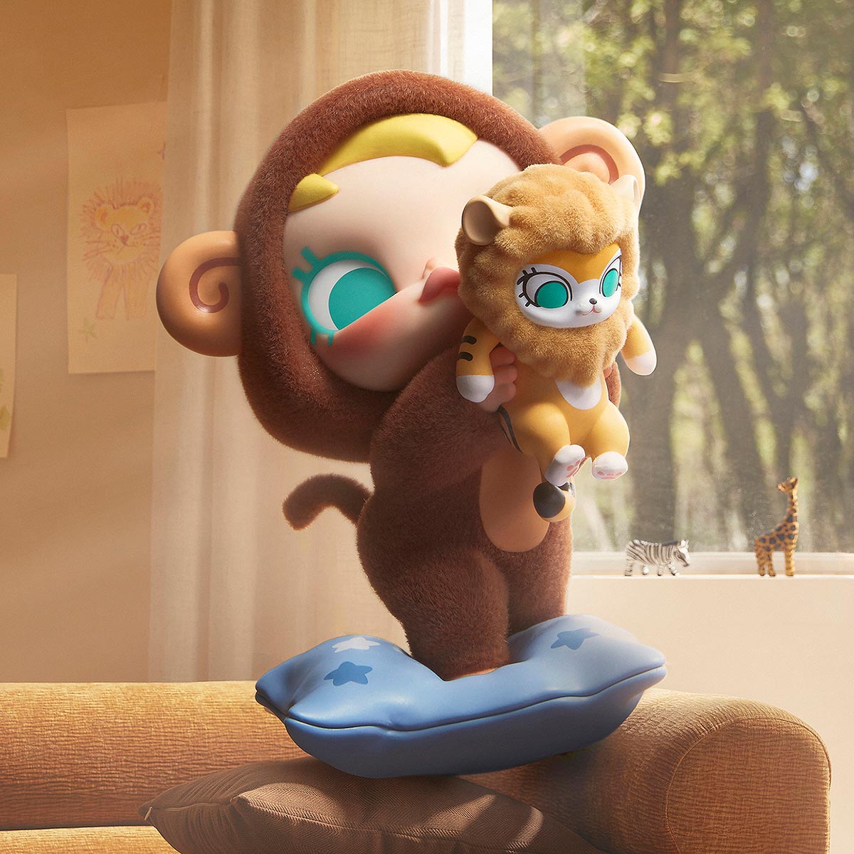 "Baby Molly & Baby Tabby" Figure