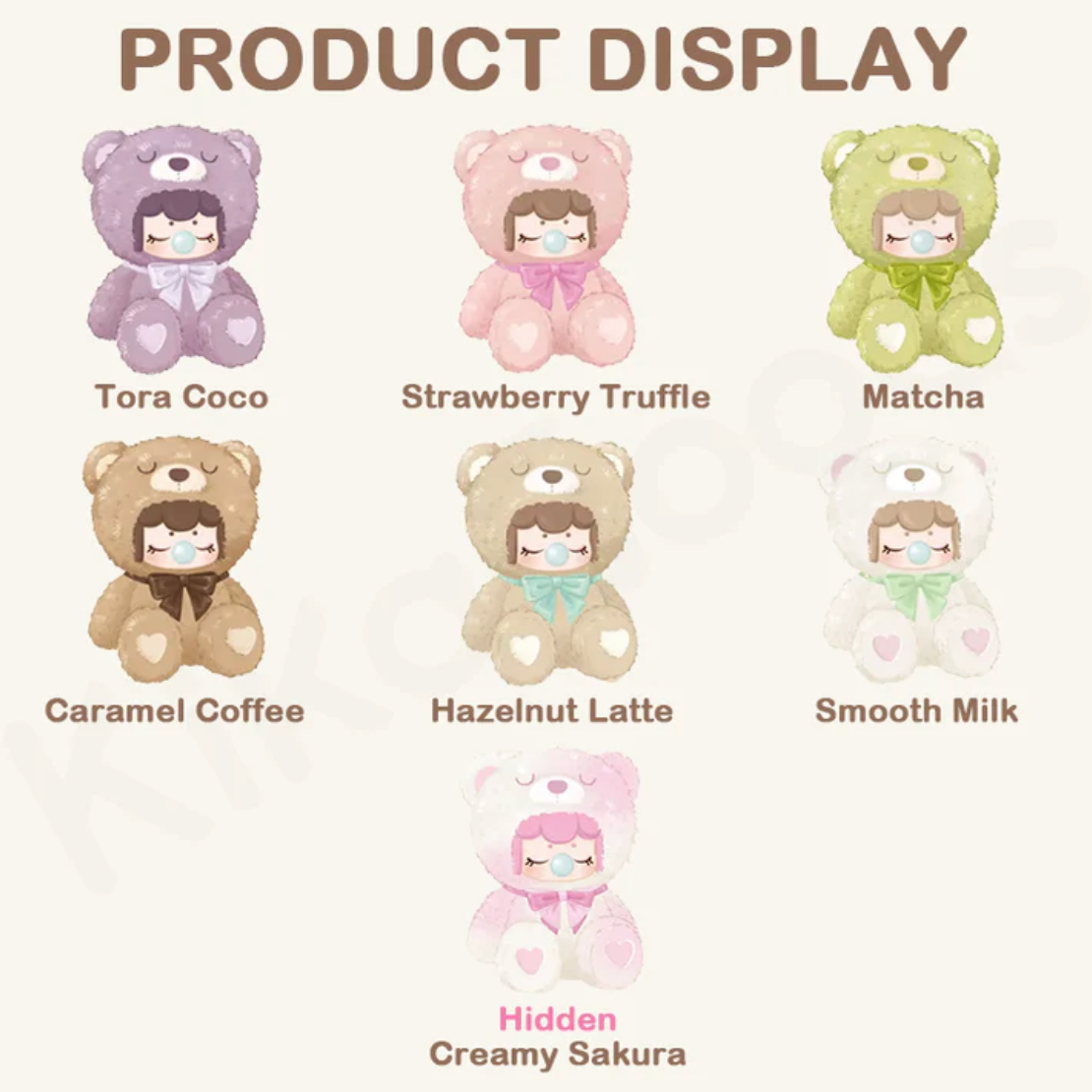 Nanci "Colorful Chocolate Cutie Bears"