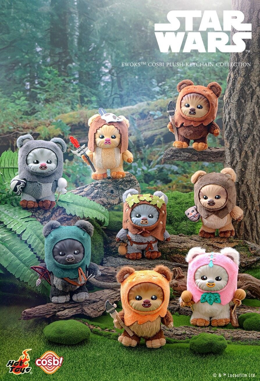 Hot Toys Star Wars Ewoks Cosbi Plush Keychain Collection-zoom-2