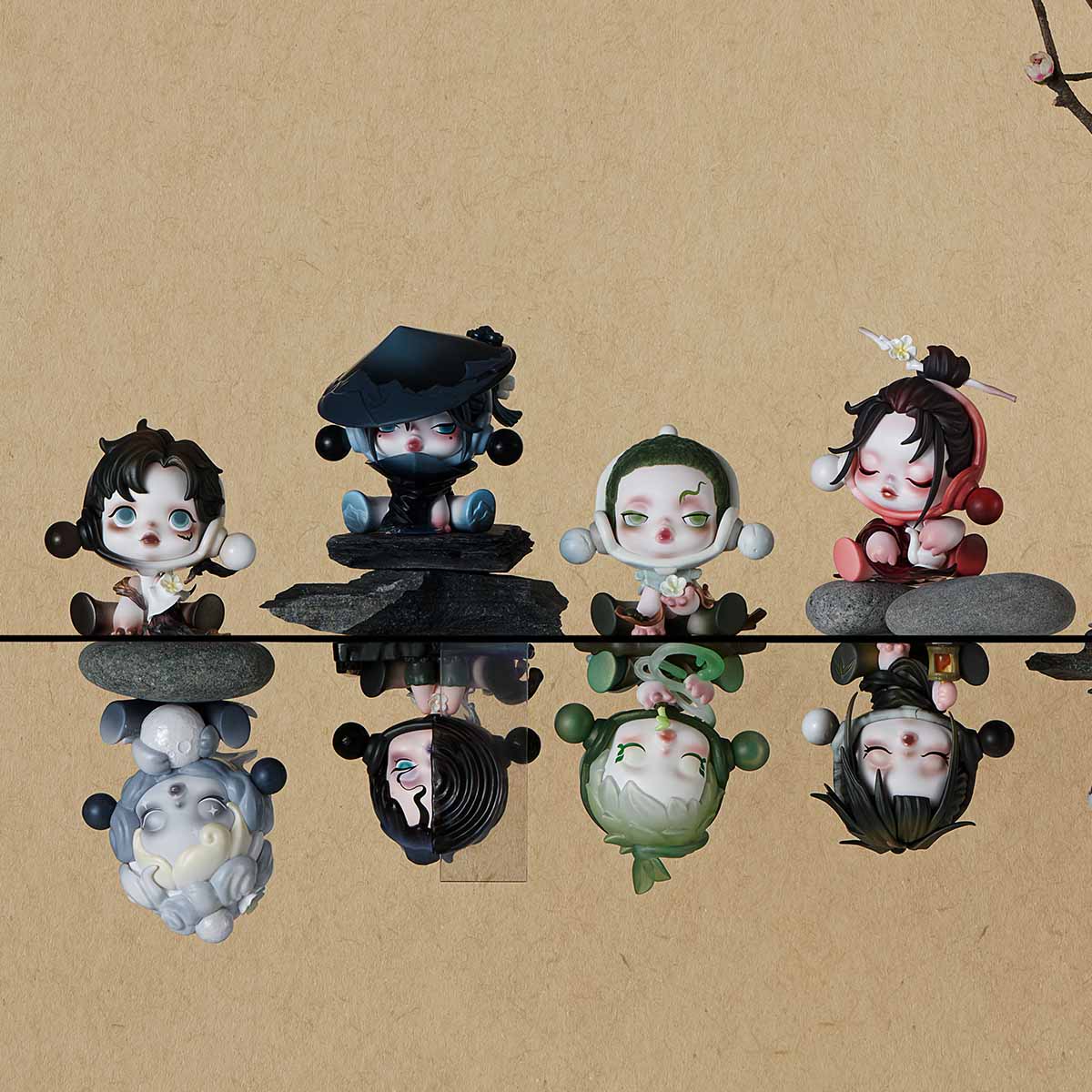 Skullpanda "Ink Plum Blossom" Series