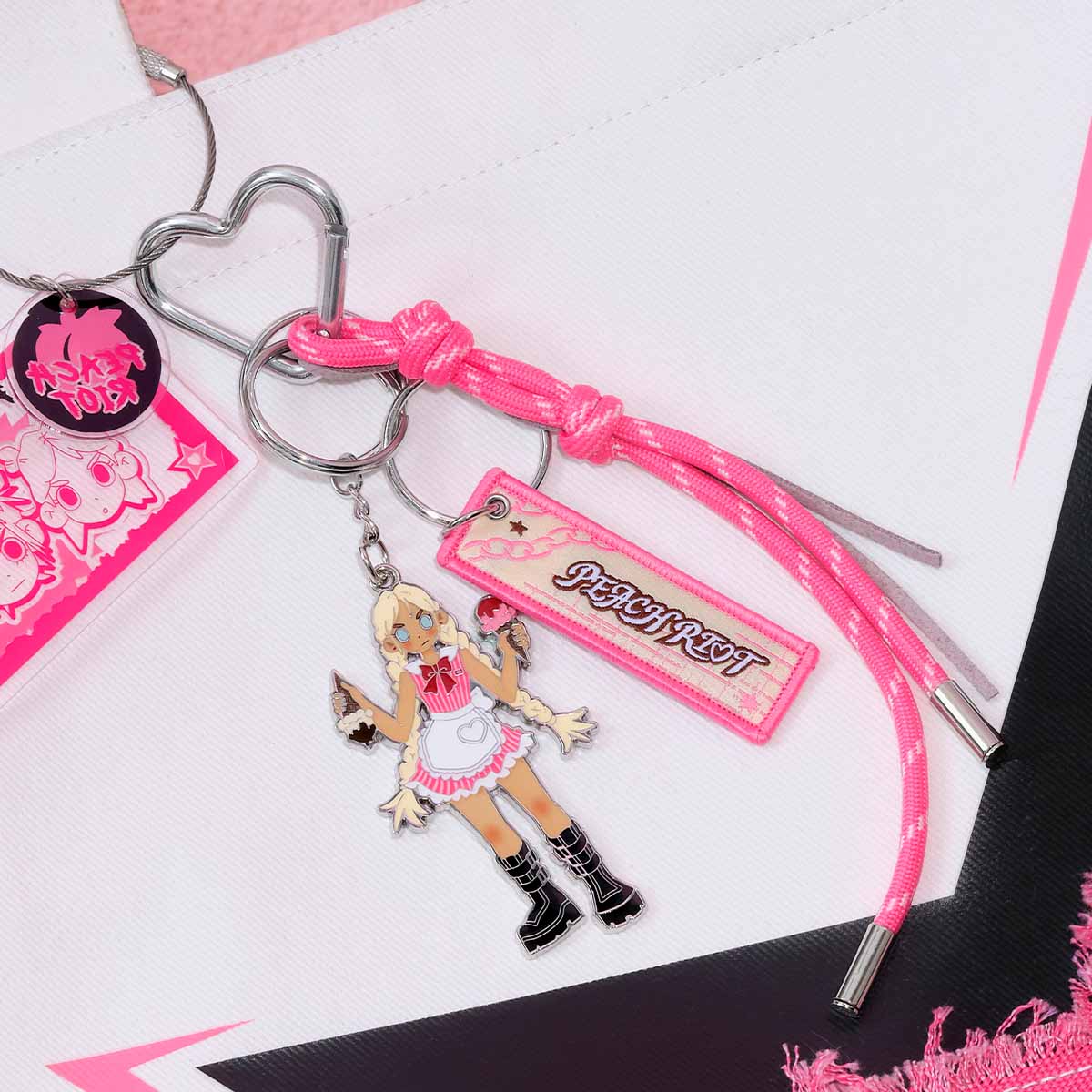 Peach Riot "Rush Hour" Keychain