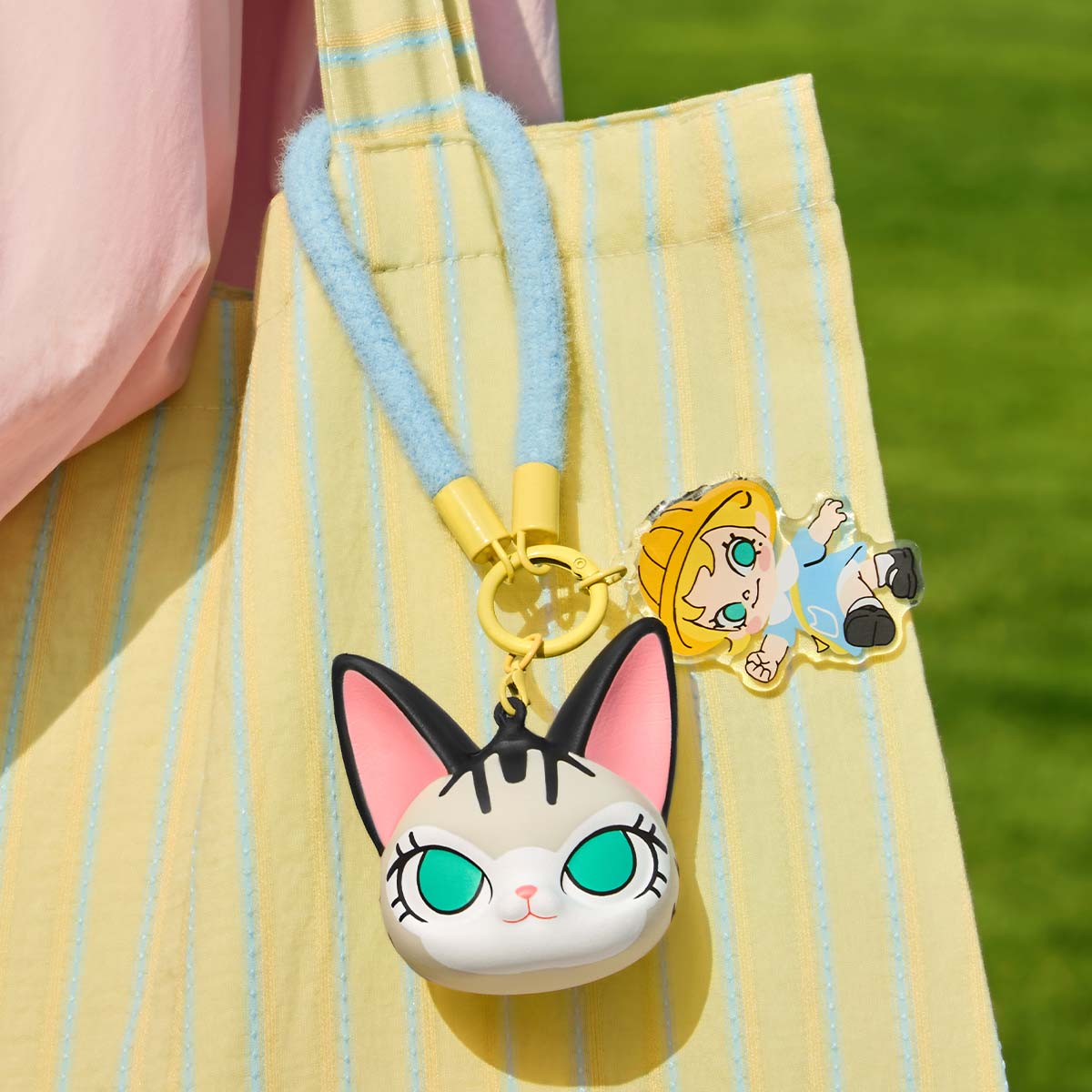 "Baby Molly & Baby Tabby" Keychain-zoom-5