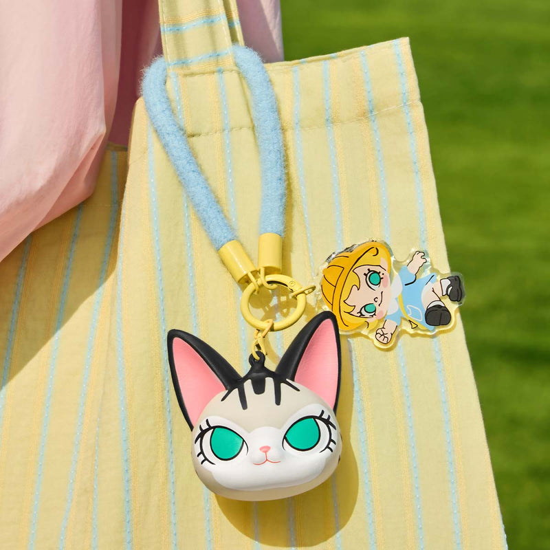"Baby Molly & Baby Tabby" Keychain-zoom-
