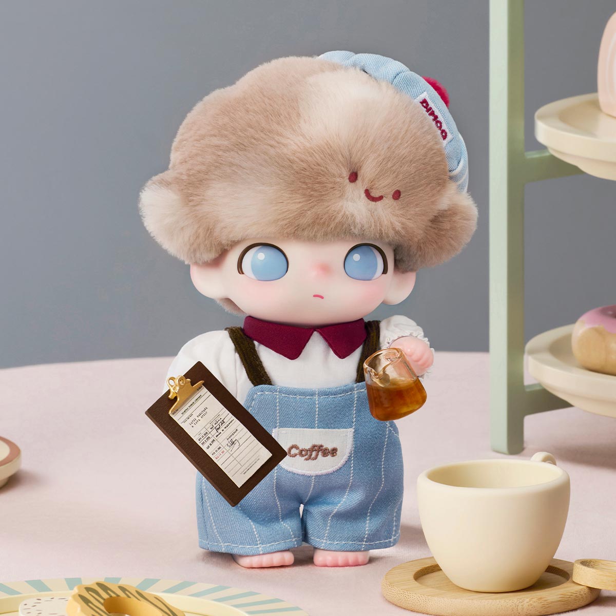 DIMOO "Crush on Coffee"Plush Blister Pack