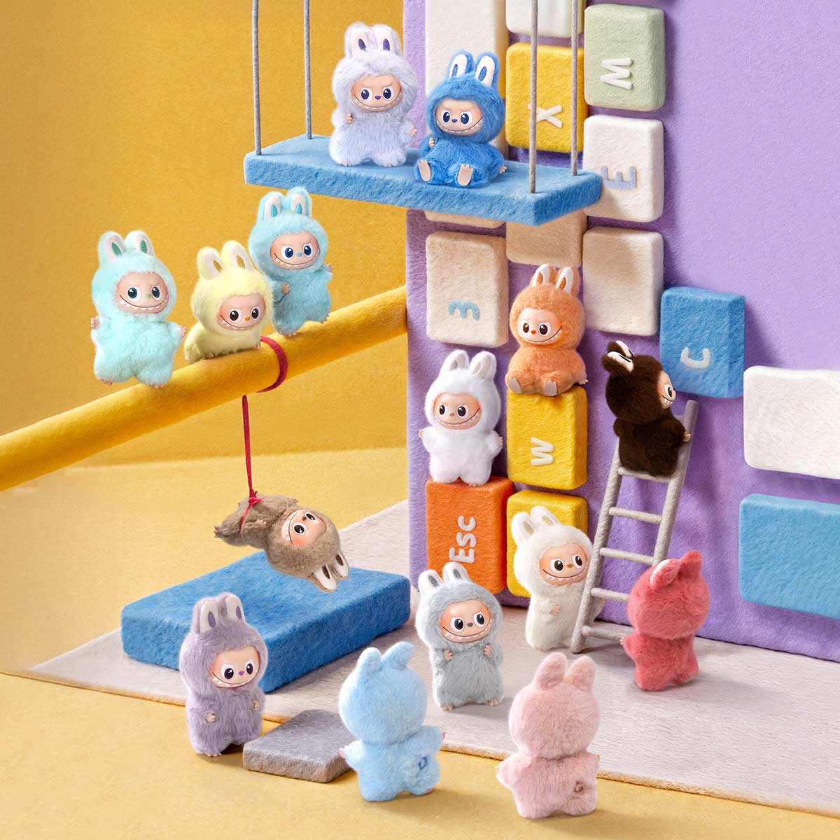 THE MONSTERS "Pin for Love" Vinyl Plush Pendant (A-M)-zoom-5