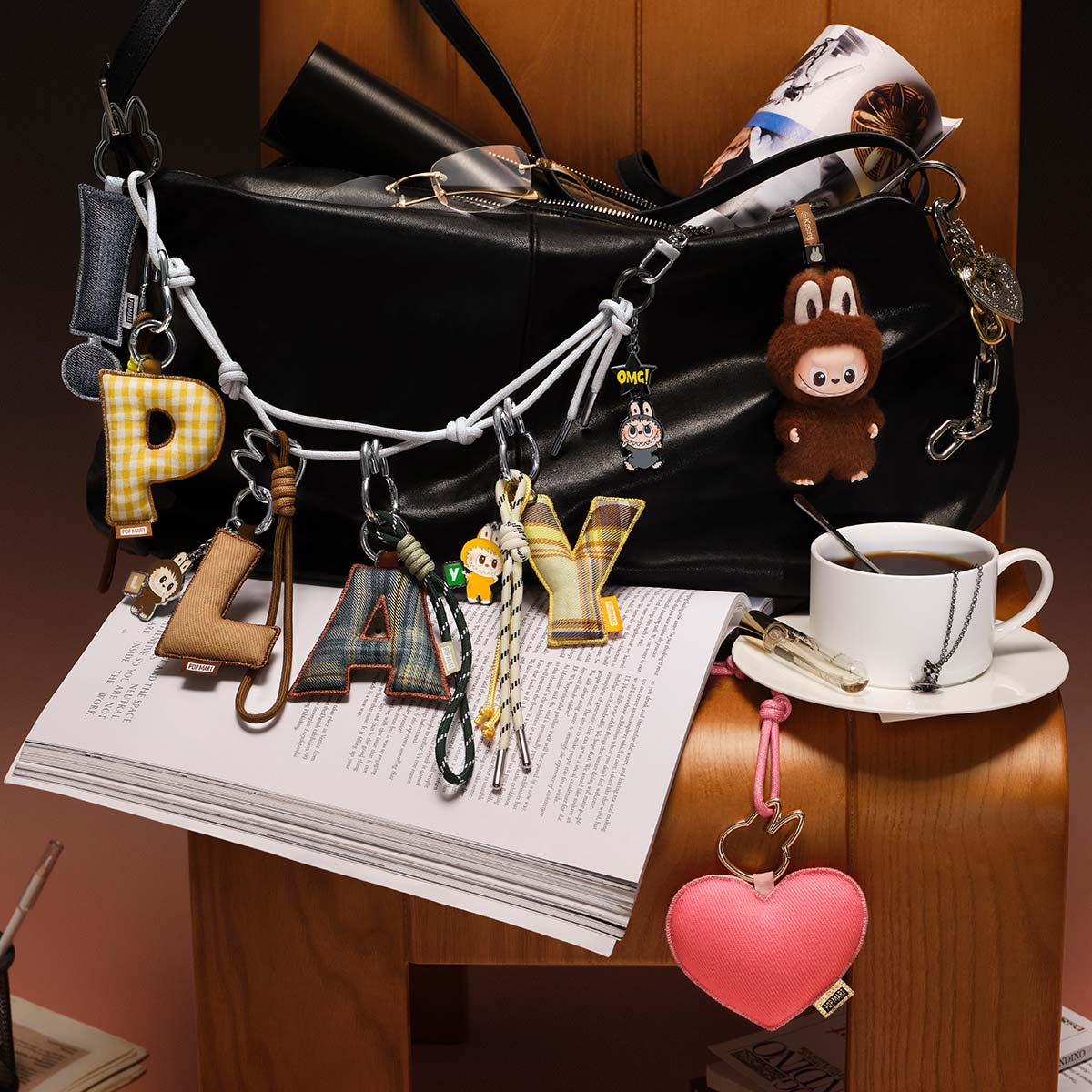 THE MONSTERS "Pin for Love" Letter Pendant (A-M)