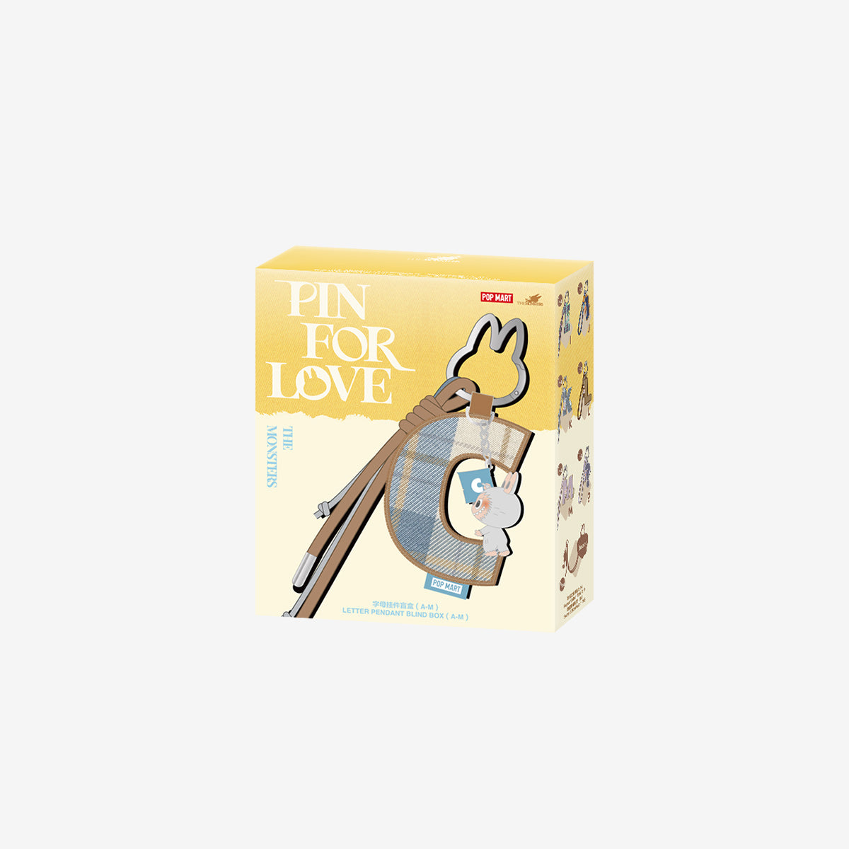 THE MONSTERS "Pin for Love" Letter Pendant (A-M)