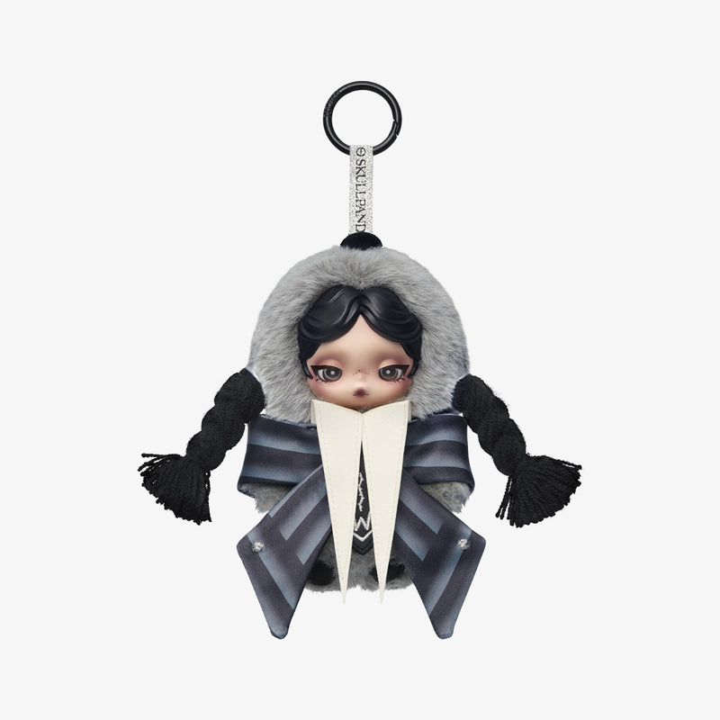 SKULLPANDA × Wednesday Plush (Nevermore Academy Uniform Version)-zoom-
