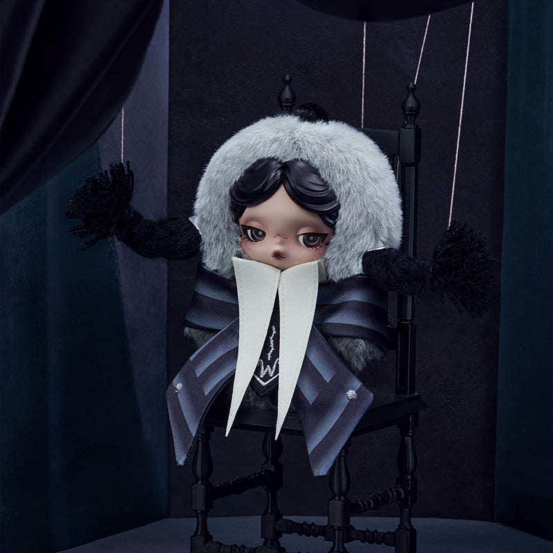 SKULLPANDA × Wednesday Plush (Nevermore Academy Uniform Version)-zoom-