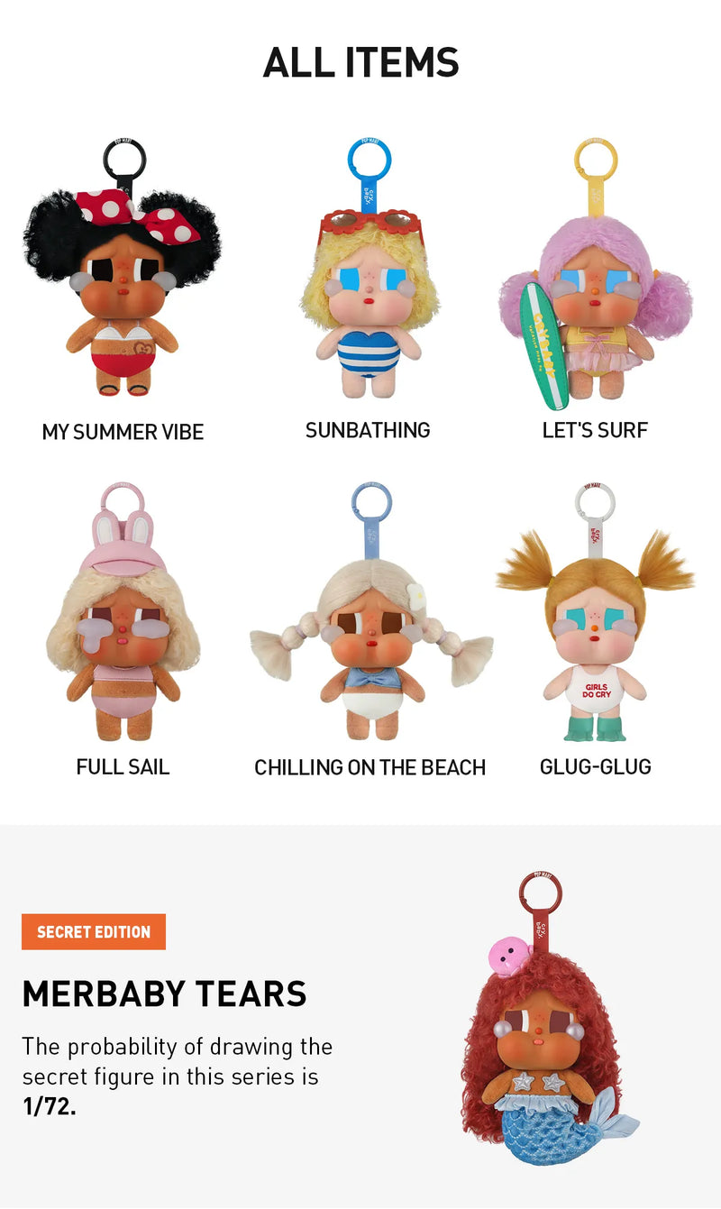 Crybaby Keychain "Vacation Mode On"-zoom-