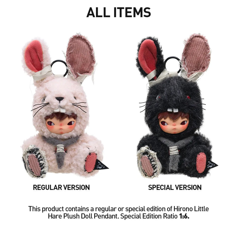 Hirono "Little Hare" Plush Doll Pendant-zoom-