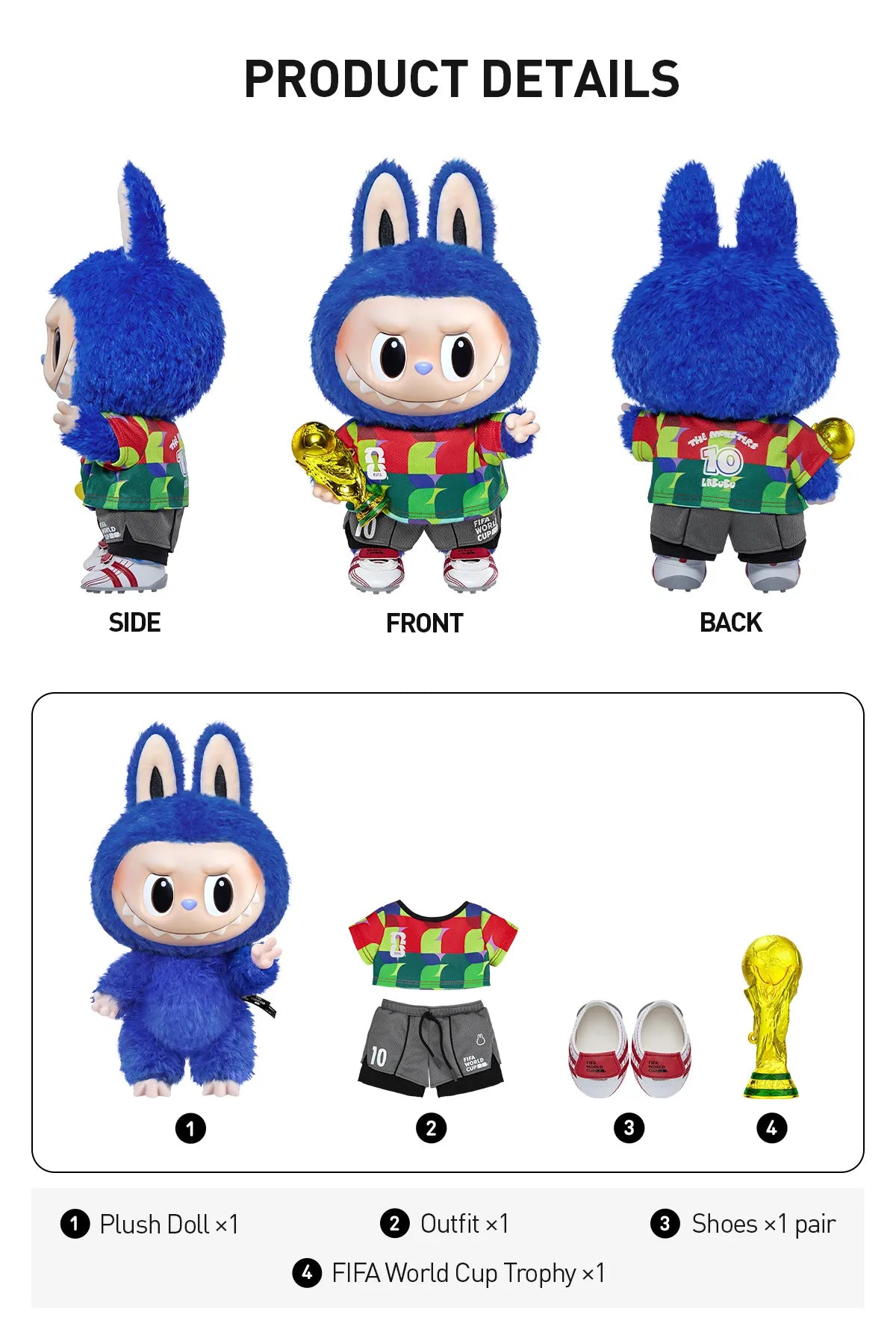 THE MONSTERS × FIFA SERIES "Catch the Win" Plush Doll-6