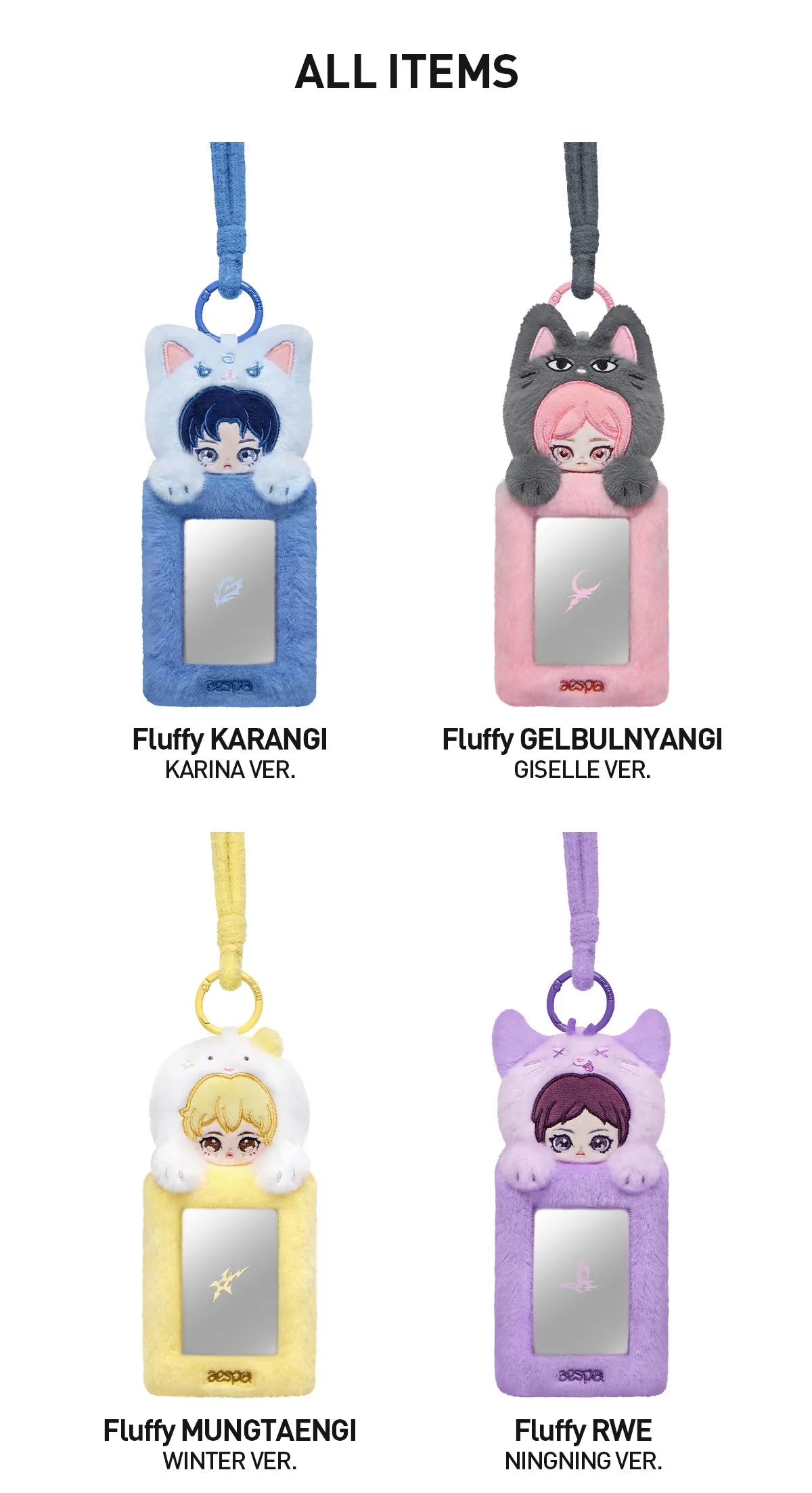 aespa "Fluffy Club" Card Holder-5