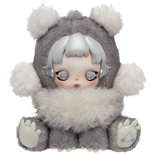 θ SKULLPANDA "Punk Panda" Plush Doll-zoom-