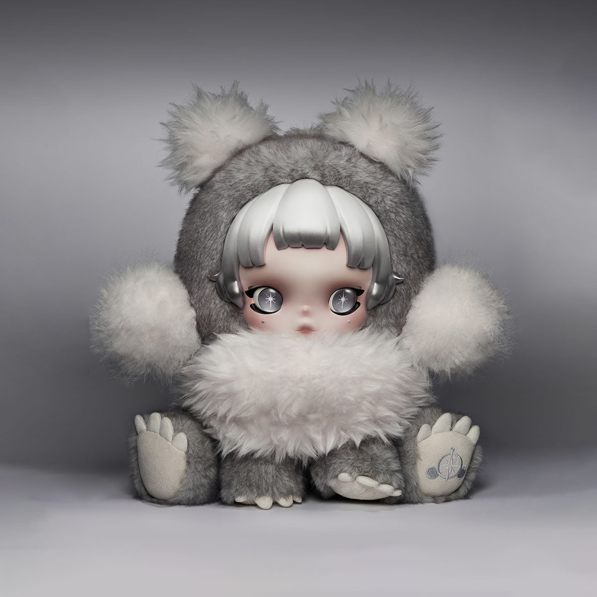 θ SKULLPANDA "Punk Panda" Plush Doll-zoom-3