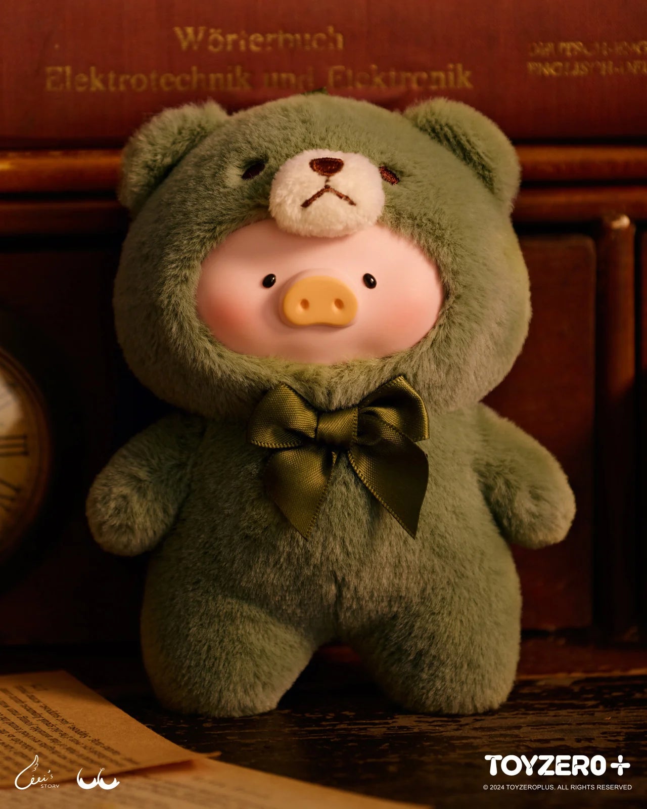 Lulu The Piggy Keychain"Vintage Teddy"