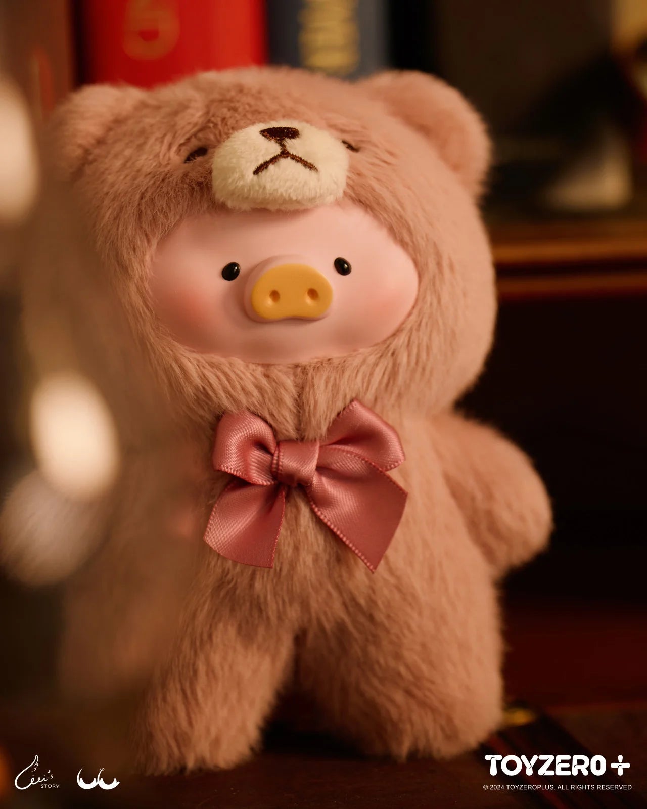 Lulu The Piggy Keychain"Vintage Teddy"