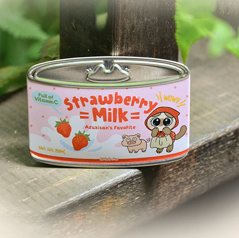 Azukisan's "Valley Series: Canned Cat Badge" Pin-zoom-