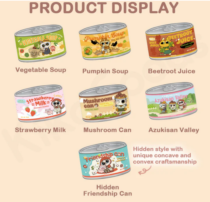 Azukisan's "Valley Series: Canned Cat Badge" Pin-zoom-