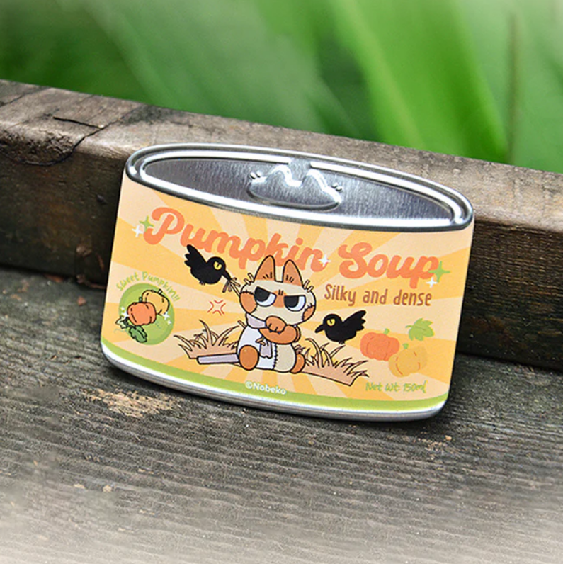 Azukisan's "Valley Series: Canned Cat Badge" Pin