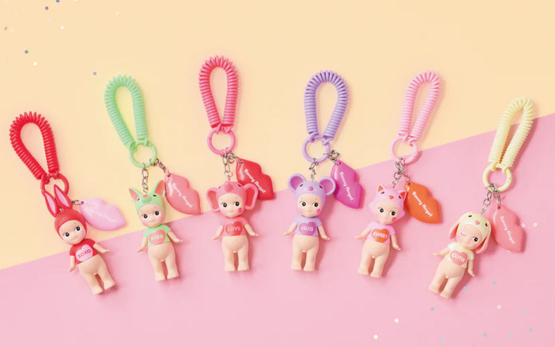 Sonny Angel Keychain "Kiss Kiss"-zoom-