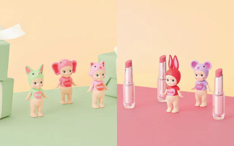 Sonny Angel Keychain "Kiss Kiss"-zoom-